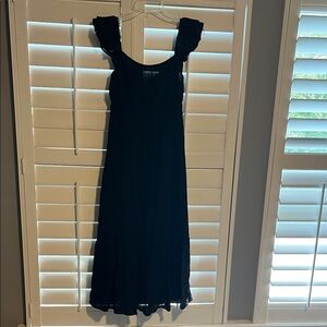 Casual Flowy Black Sleeveless Dress